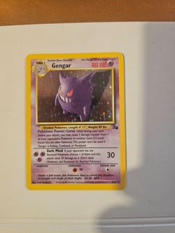 NM 1999 Pokemon Fossil Gengar Holo Rare #5/62