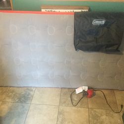 Coleman Twin Single High -  Blow Up Cot With Electric Pump And Carry Bag  Used Once Like New Condition   No Issues Plenty of room for 2 children or on