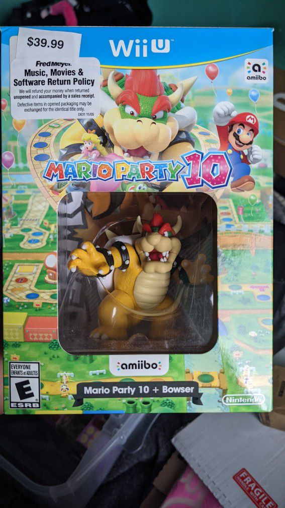 Mario Party 10 Wii U Bowser Amiibo Combo Pack 