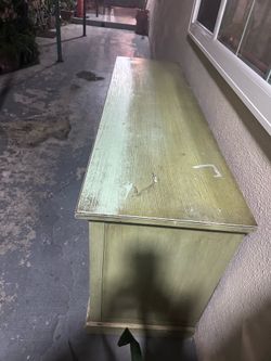 Real Wood Green Cabinet