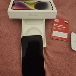 Iphone 14 locked Verizon 128gb White titanium