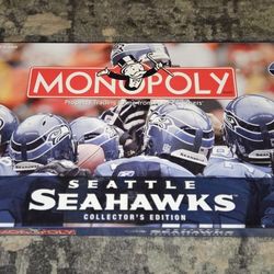 Seattle Seahawks Monopoly Collectors Edtn 2005 All Game Contents Factory Sealed!
