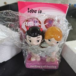 Love Is...Nothing But Trouble Bobble Head Statue  By Kim Item 17906 Minikim Holland
