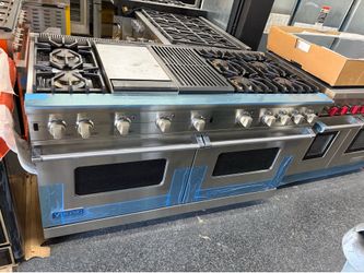 Viking Professional stainless steel 60” gas range stove