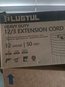 50 foot 12 gauge extension cord.