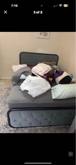 Full bed frame /full mattress (like new)