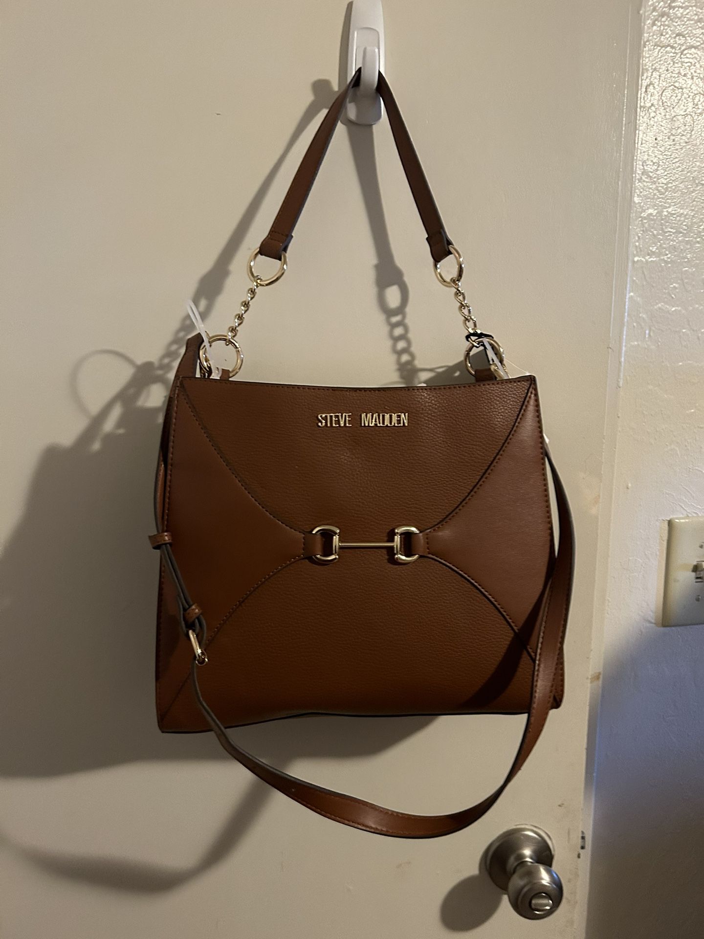 Steve Madden BMALIKA Cognac Hobo Bag