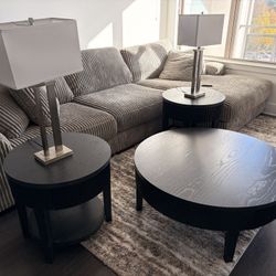 Coffee & side Table set and Table Lamps