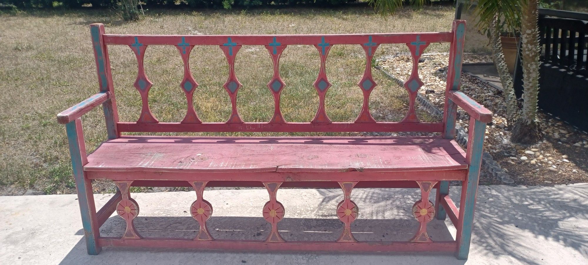 Antique Solid Wood Bench (Project Piece)