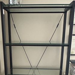 Glass And Metal Shelves
