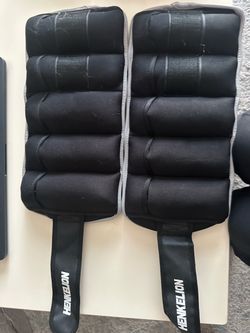 Henkelion Adjustable Ankle Weights – 10 lb Pair / 5 lb Each