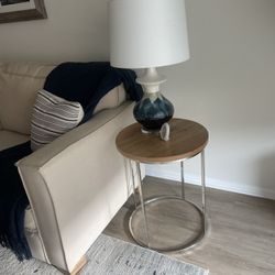 Side Table and lamp 