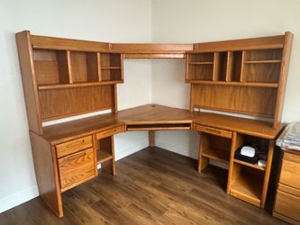 Corner Wood Desk
