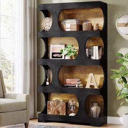 New 71" Tall Brown S Shaped Storage Organizer for Home or Office