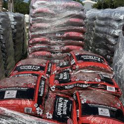 Red Mulch Pallets