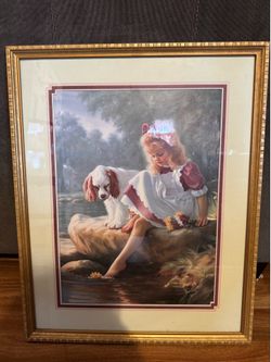 Vintage Old framed photo