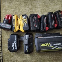 Batteries Ryobi Makita Milwaukee DeWalt Not Working Need To Be Fixed Or For Parts