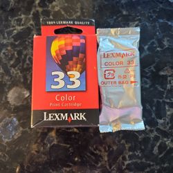 2 Lexmark 33  Color Print Catridges