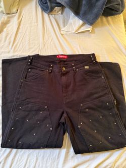 Supreme New York x B.B. Simon Studded Double Knee Painter Pant Size 32