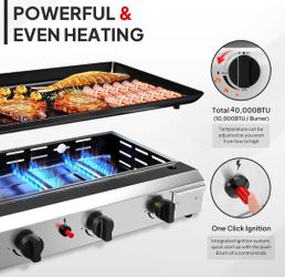 Flat top grill
