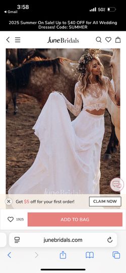 Never Worn Wedding Dress