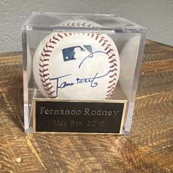 Seattle Mariners Fernando Rodney Signed Baseball From 2015