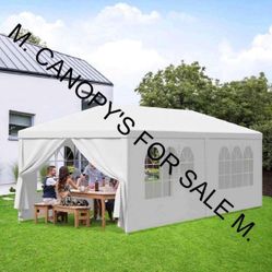 10x20  Canopy with 6 Sidewalls and  Windows, Outdoor Instant Canopy Tent for Parties