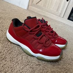 CUSTOM 2016 All Red Cherry Low 11s Size 8.5