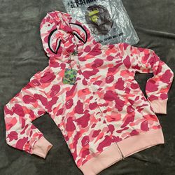 pink bape Hoodie
