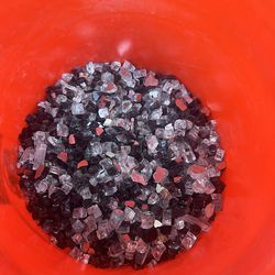 FREE black & clear Fire glass