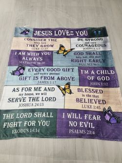 Jesus Loves You Blanket