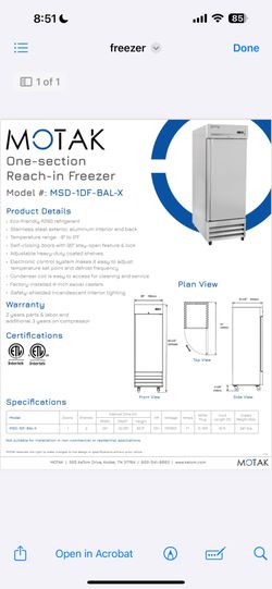 Commercial Freezer