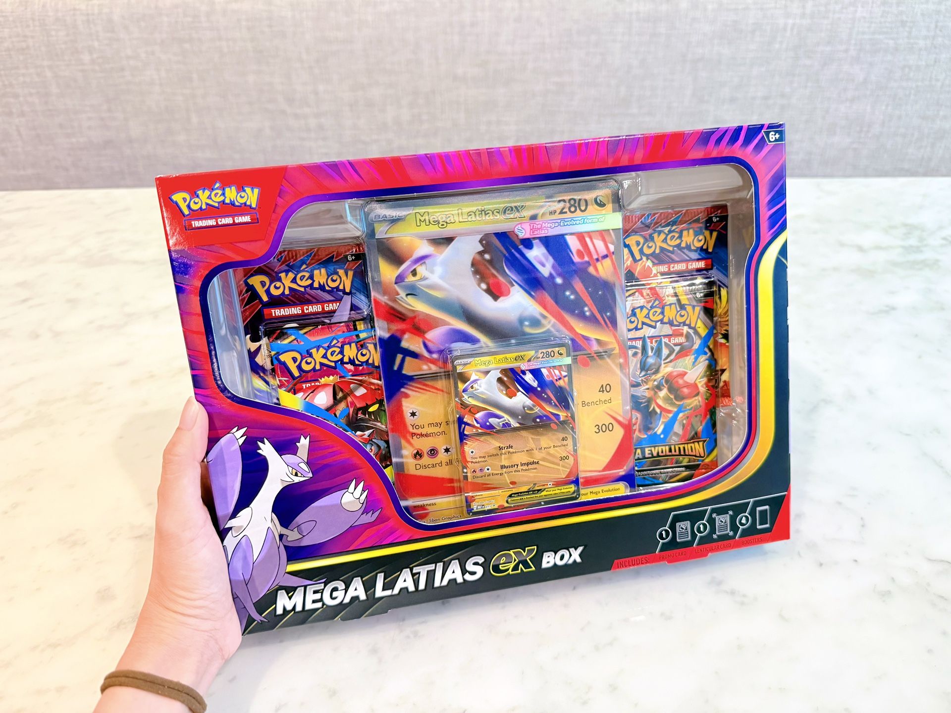 New Sealed Pokemon Mega Evolution Mega Latias ex Box Scarlet & Violet TCG Lenticular Foil Promo Card Collection Trading Cards Authentic