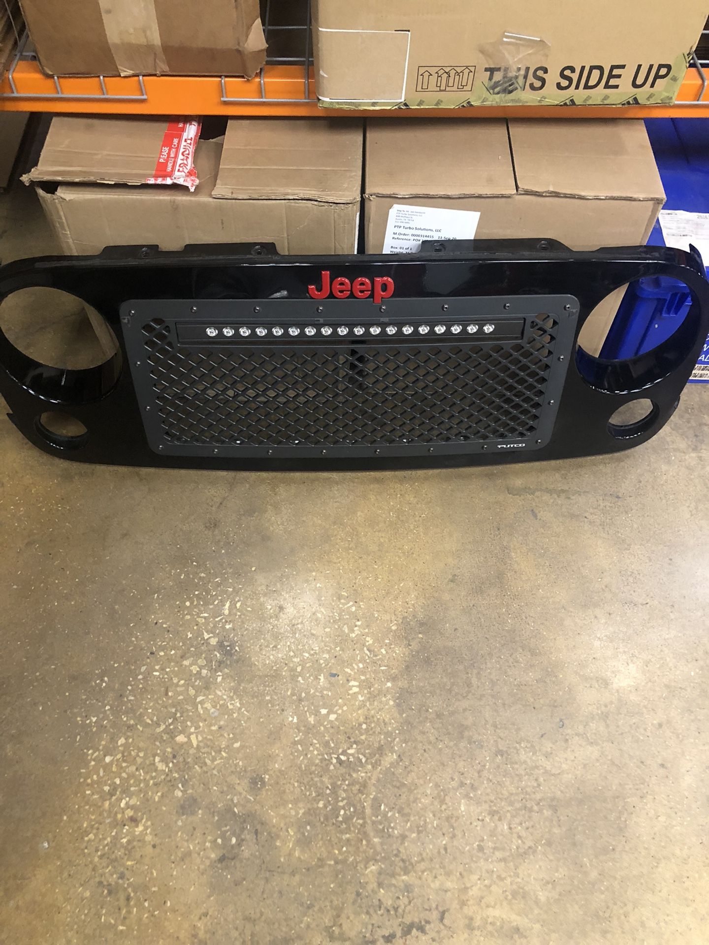 Jeep Wrangler Boss  Grille with 21” Luminix LED Light Bar