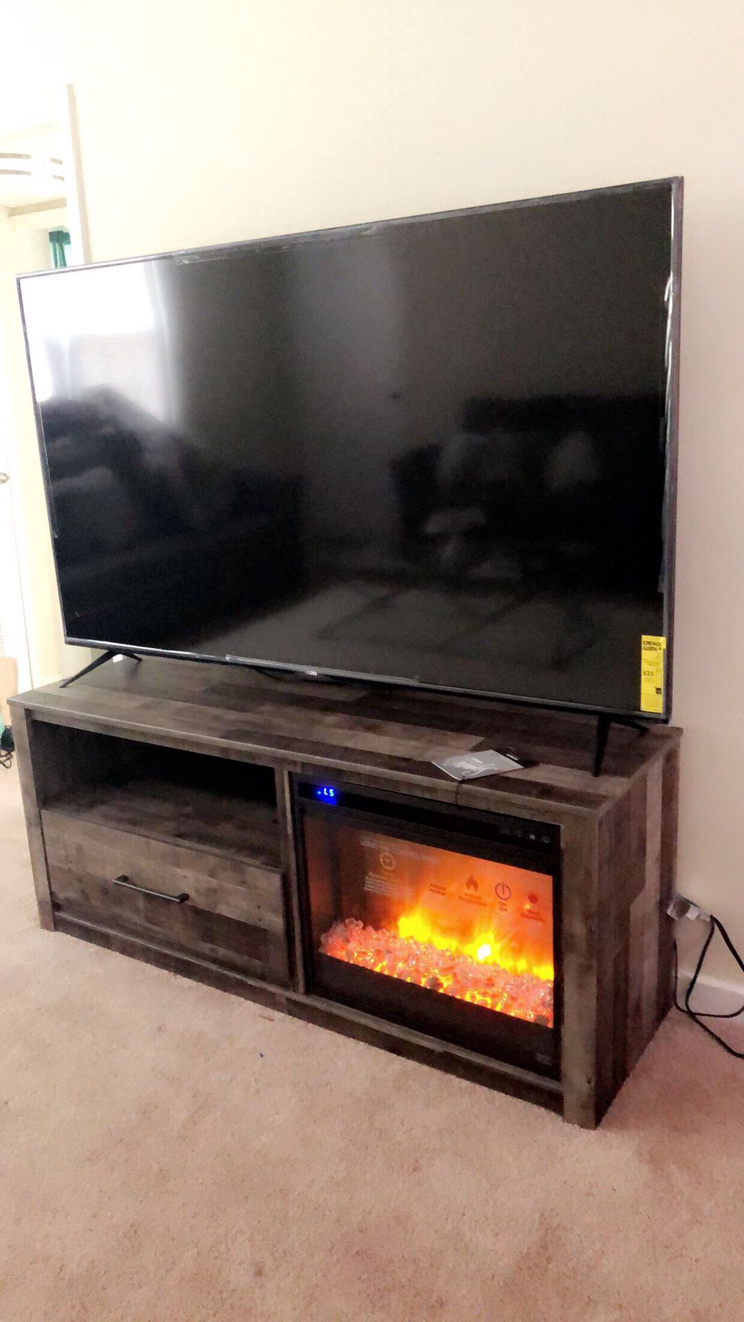 Tv stand/entertainment center/fireplace