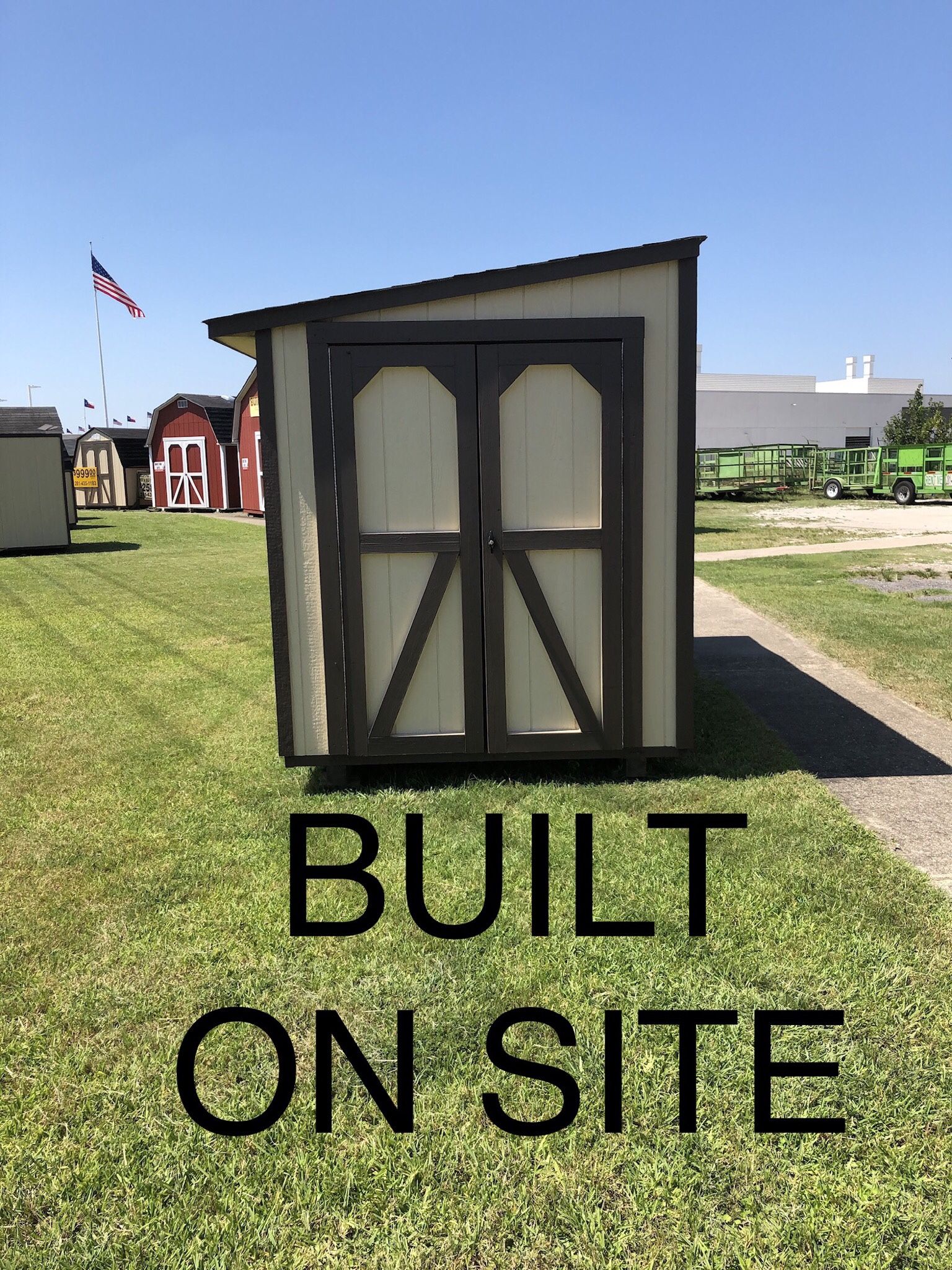 Shed built on site