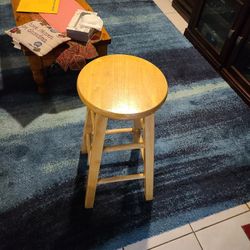 Solid Wood Bar Stool Like New