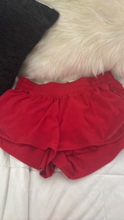 Lululemon red shorts  size 6