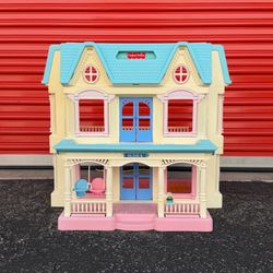 Fisher Price Loving Family Dream Doll Folding House #6364 Vintage 1993 90s
