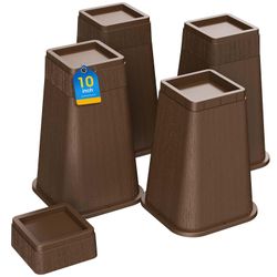 Bed Risers 10" Heavy Duty 