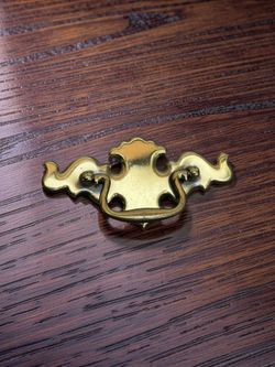 Vintage Drawer Pull Handles Brass Plated Batwing Colonial Style **Price For 19