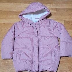 Girls Puffer Jacket, Size 6-7