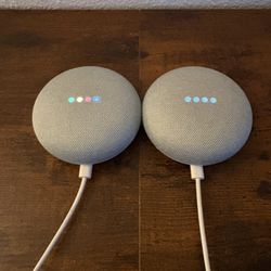 Google Home Mini Speakers (x2)