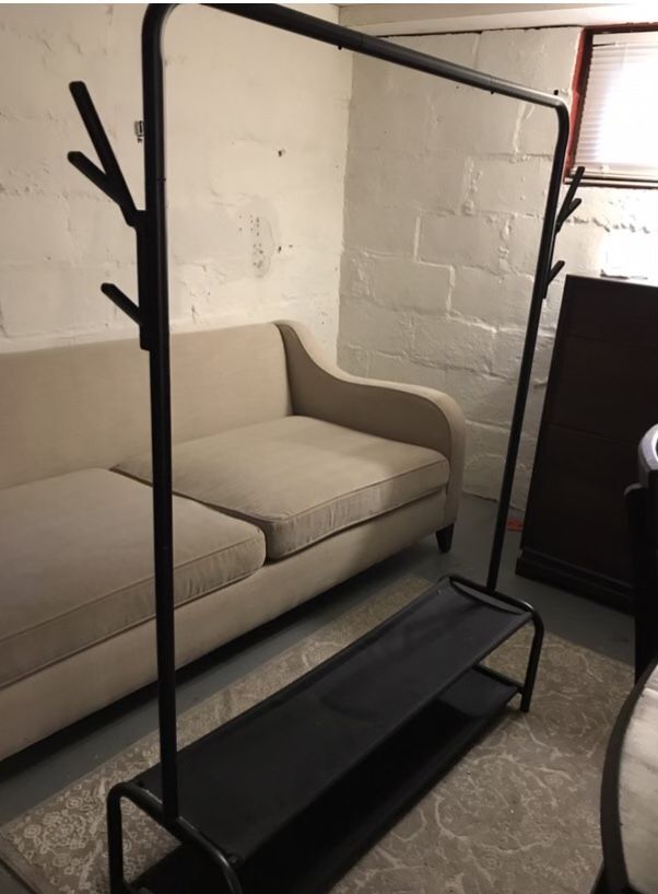 Clothes rack 43" w/ 60" h/ 13" d