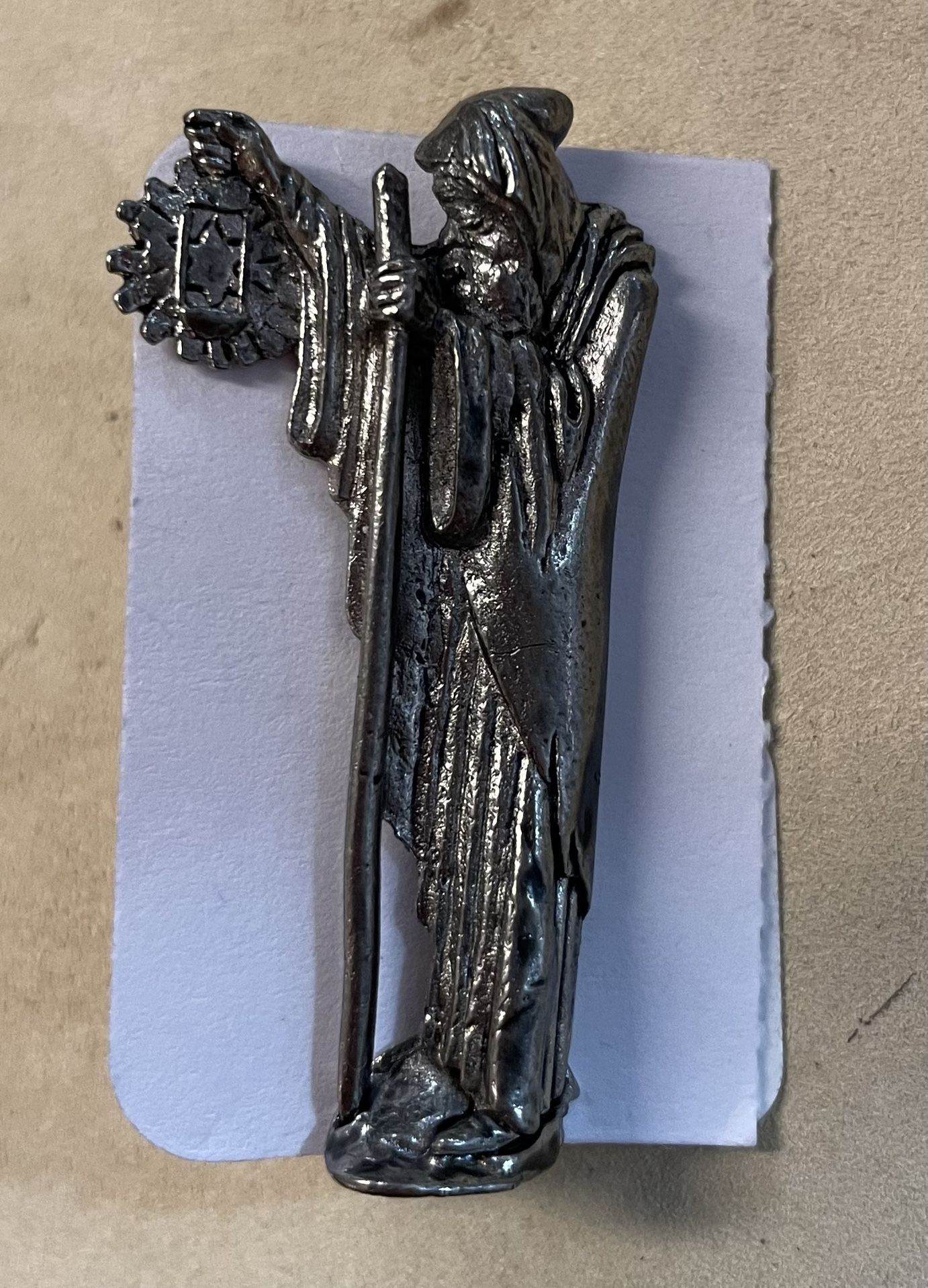 Vintage 80s / 90s Led Zeppelin The Hermit Silver Winterland 2" Pin