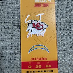C.J. Hanson Signed Autograph Commemorative Acrylic Ticket - Beckett Coa - KC Chiefs