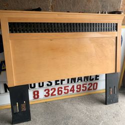 Headboard and dresser mirror vintage Queen Size 