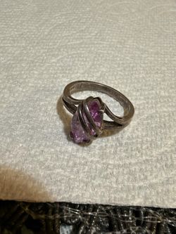 Vintage Women Sterling Silver Ring Size 8