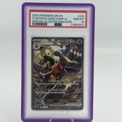 2025 Pokemon Cynthia's Garchomp EX 232/182 Destined Rivals PSA 10