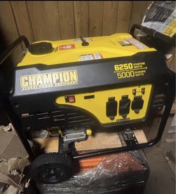 Champion Power Equipment 6(contact info removed)watt Gasoline and Propane Powered Dual Fuel Portable Generator wi
